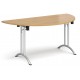 Deco Semi-Circular Curved Folding Leg Meeting Table